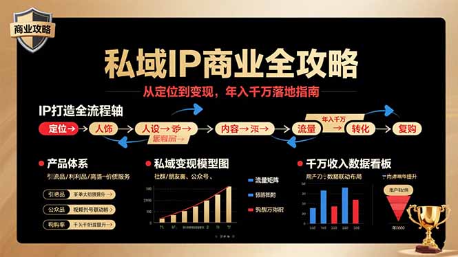 私域IP商业全攻略，从定位到变现，年入千万落地指南-轻资产创富网